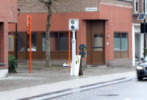 Flitspaal op de Kapelstraat