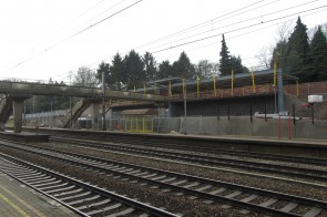 Opbouw fietsstalling aan station Hove