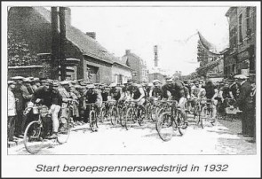 start beroepsrennerswedstrijd in 1932