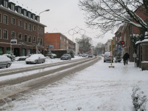 Sneeuw in het centrum