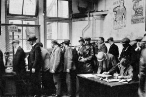 Stempellokaal in Amsterdam in 1933