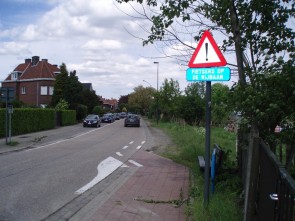 Groenstraat gevaarlijke situatie fietsers