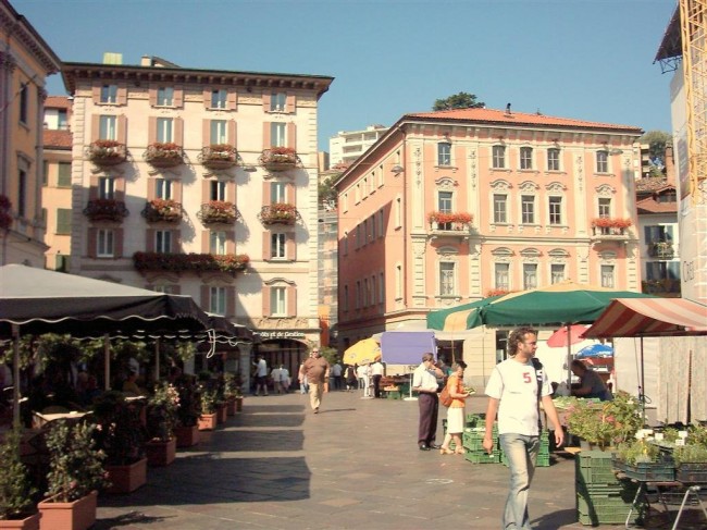 Marktplein van Lugano