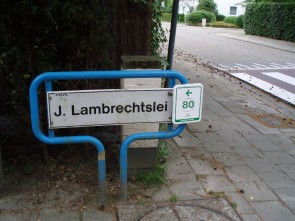 straatnaambord Lambrechtslei