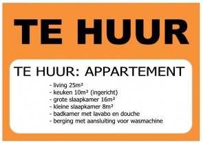 te huur pamflet