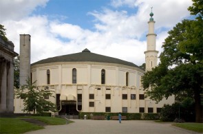 De grote moskee van Brussel in het Jubelpark