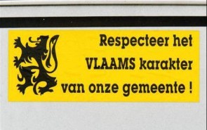 respecteer het vlaamse karakter van onze gemeente