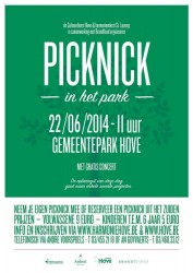 Affiche Picknick 2014 met kader