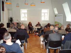 Boekvoorstelling in Brussel , mei 2014.