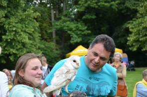 poseren met de uil