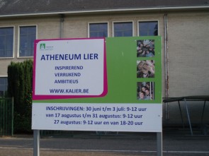 in het stadscentrum